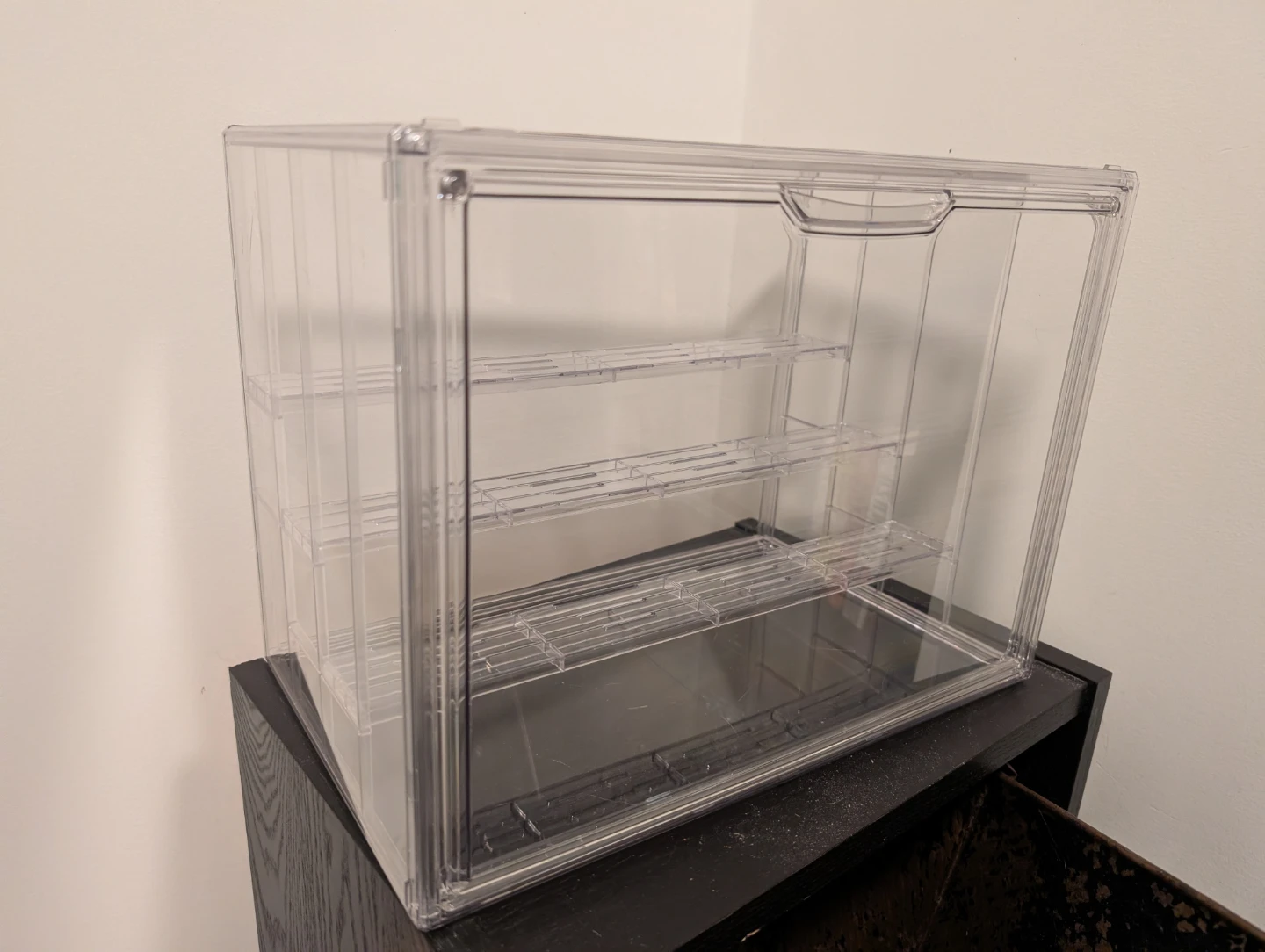 Clear Acrylic Display Case with 3 Shelves