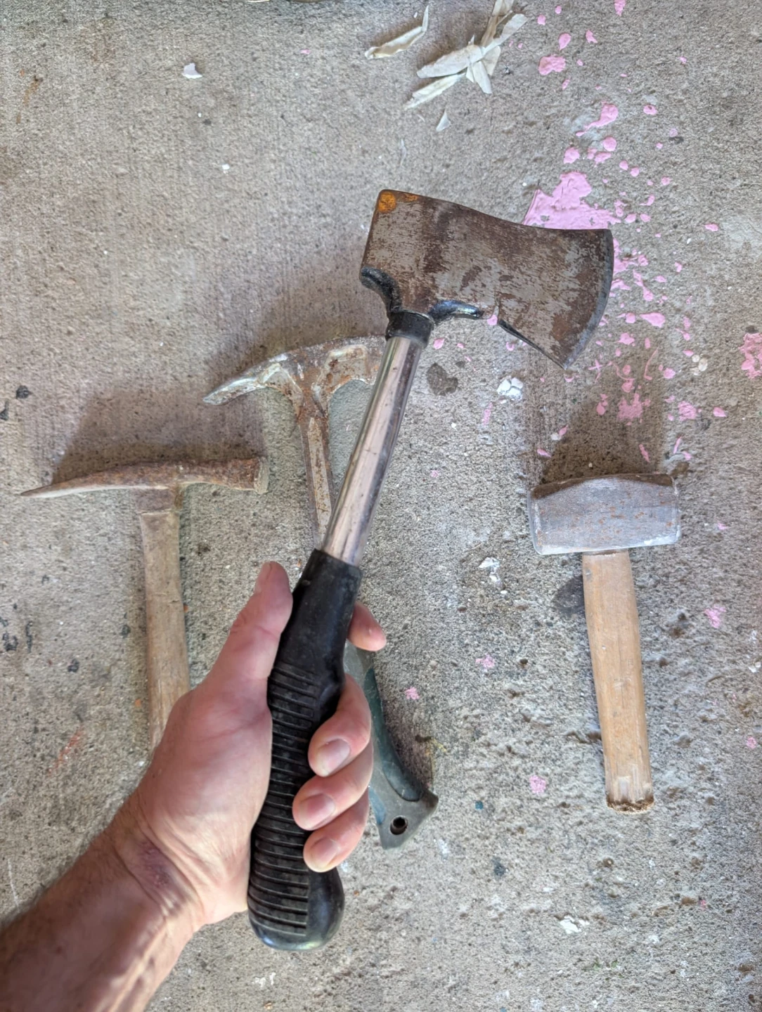 Lot of 4 Assorted Hammers and Axe - photo 4