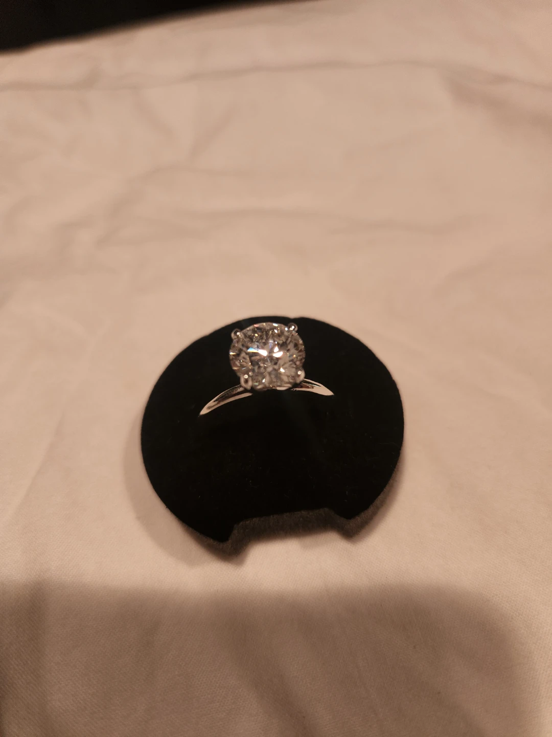 Lab Grown Diamond Ring - 2.42ctw Round Brilliant 14K White Gold - photo 2
