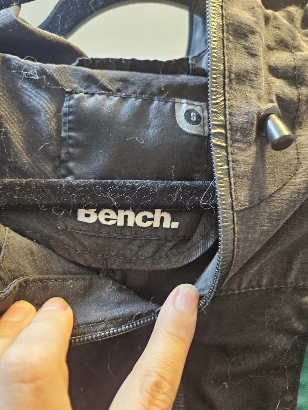 Bench Black Full Zip Hoodie Jacket Size S - photo 3