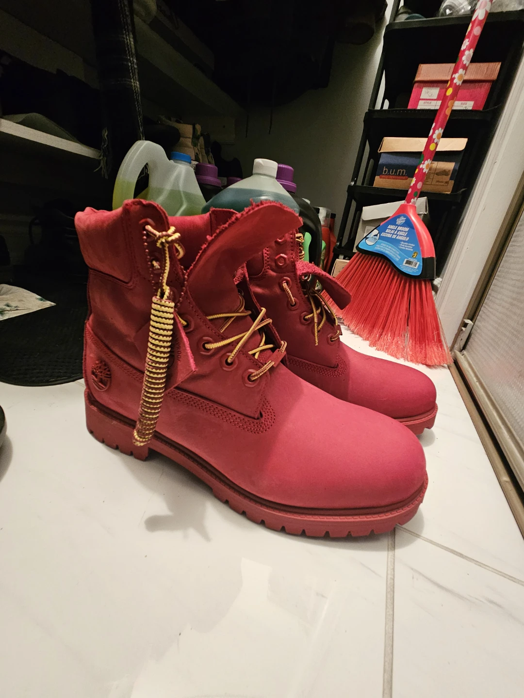 Timberland Men's Red Suede Boots - photo 4