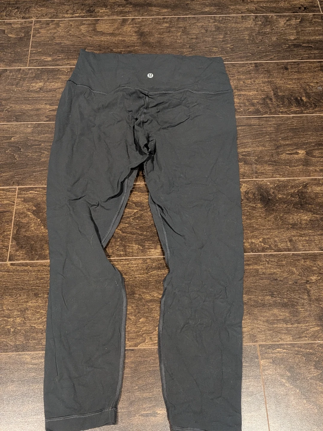 Lululemon Black Crop Leggings Size 10 - photo 2