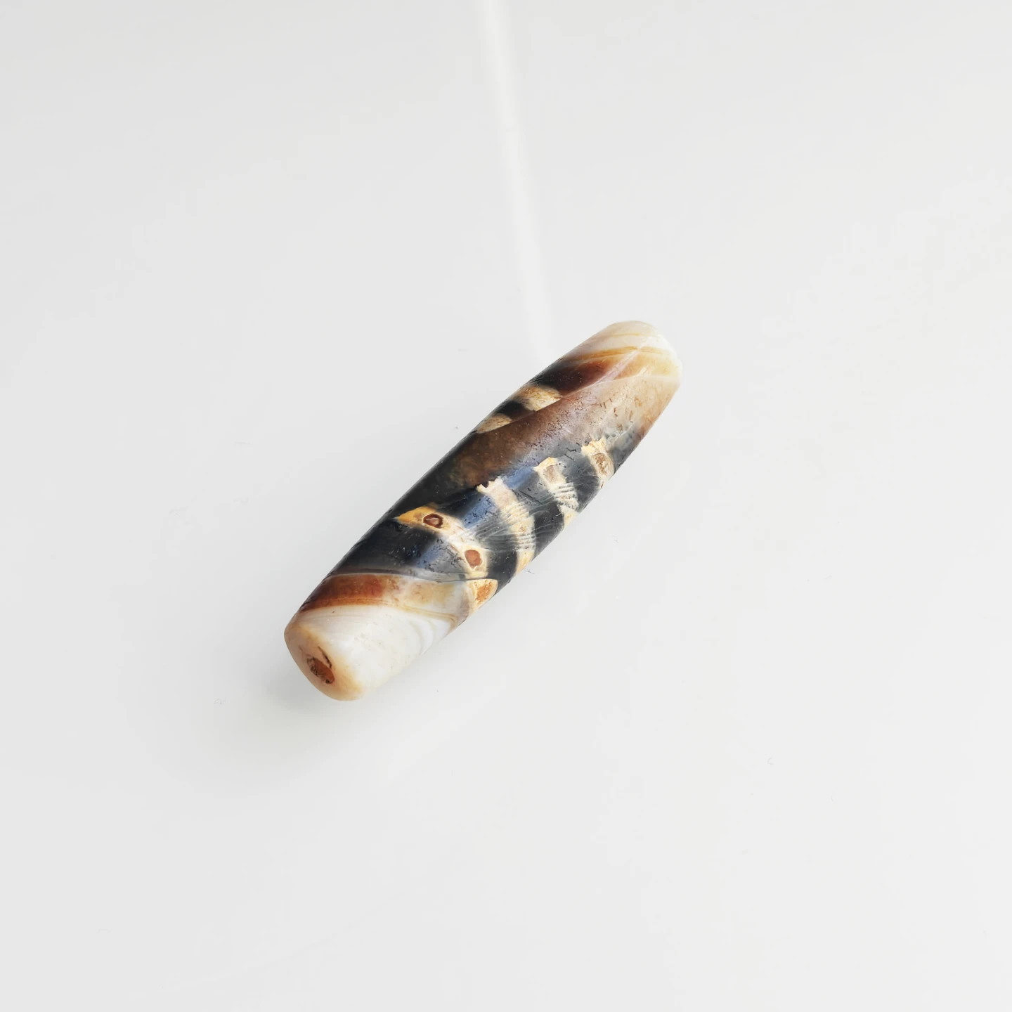 Tibetan Tiger Striped Agate Dzi Bead - photo 4