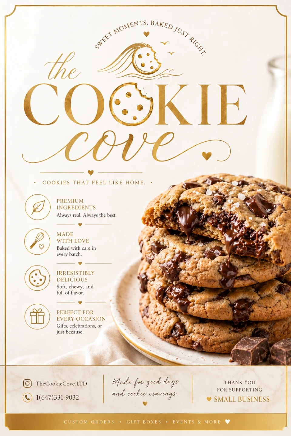 The Cookie Cove Premium for Cookies, cakes and cupcakes🍪