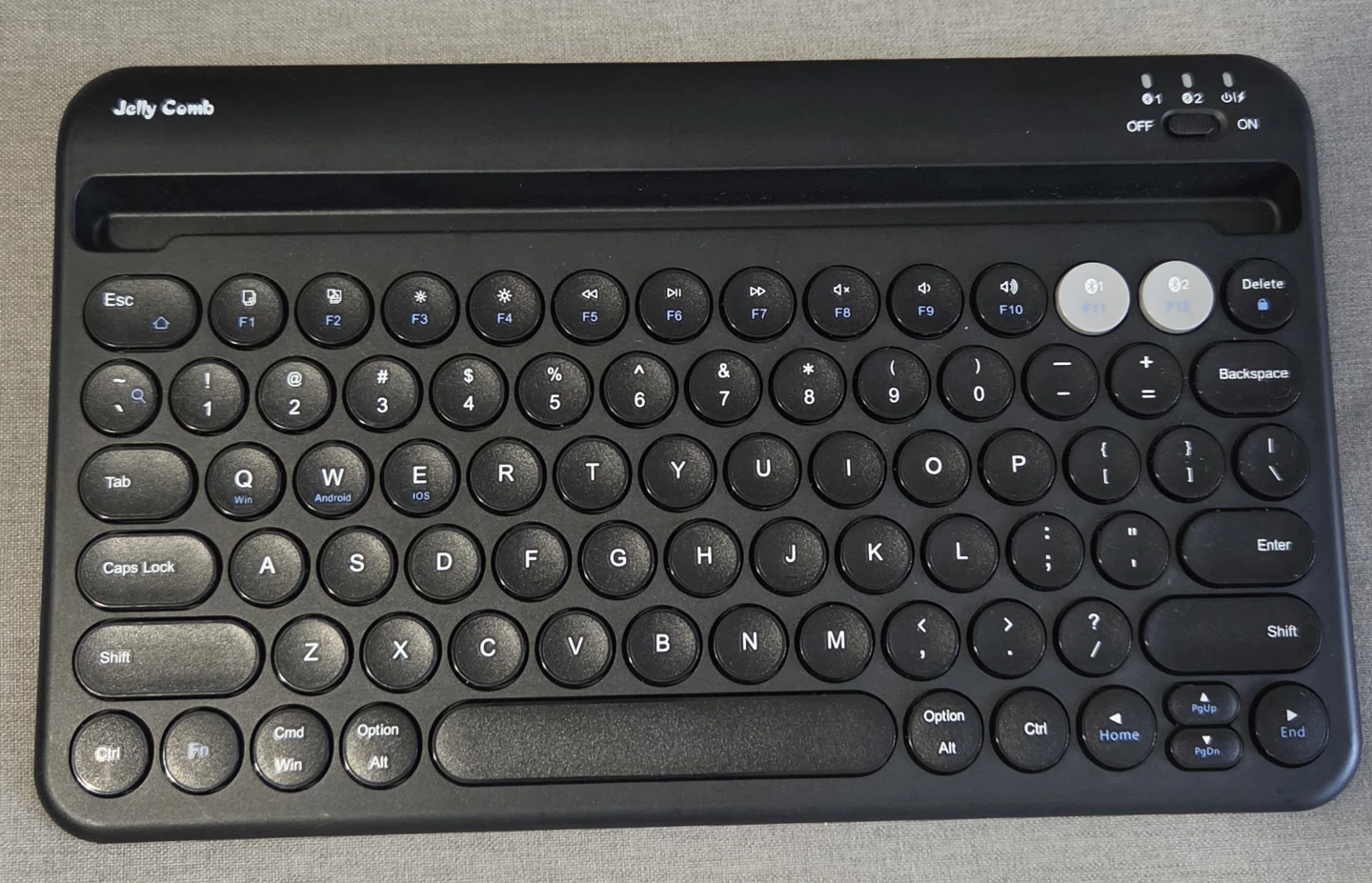 Jelly Comb Black Wireless Keyboard