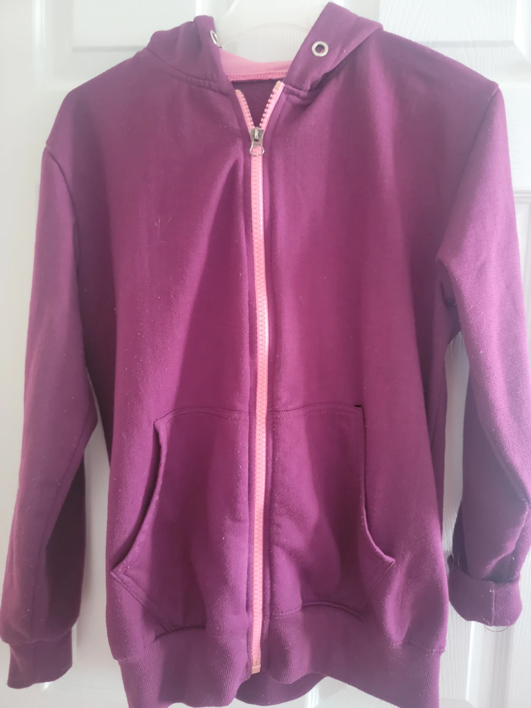 Purple Zip-Up Hoodie freesize - Large to XL