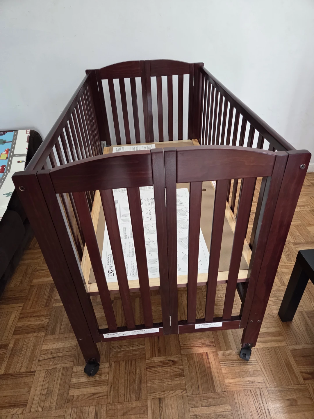 Dark Wood Crib