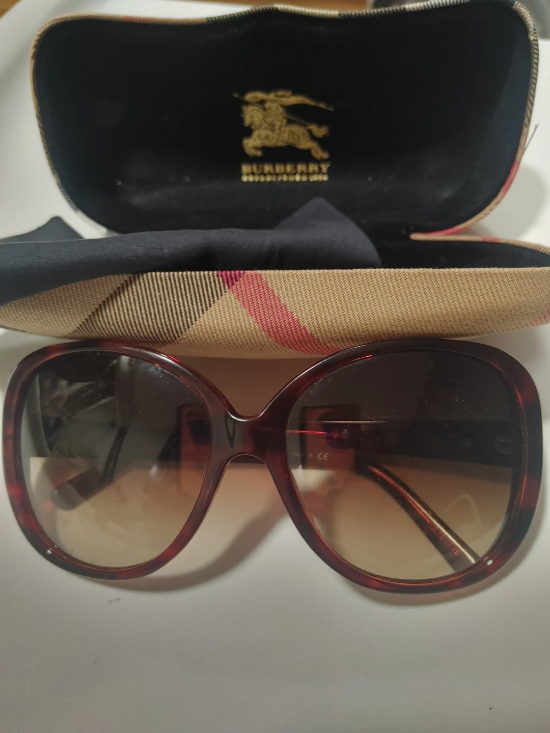 Burberry Tortoiseshell Sunglasses with Case