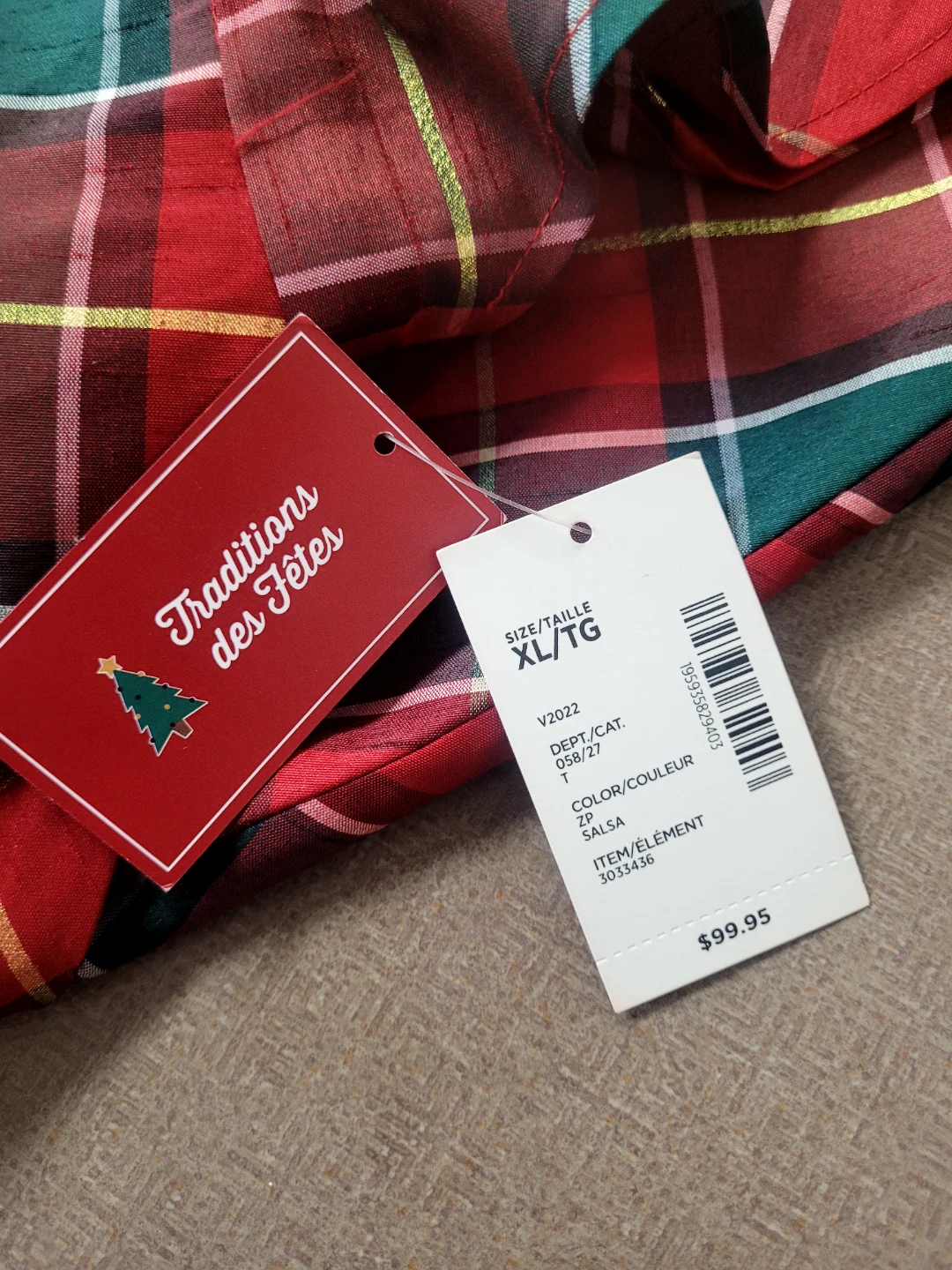 Traditions des Fêtes Plaid Wrap Dress XL/TG🥕 - photo 2
