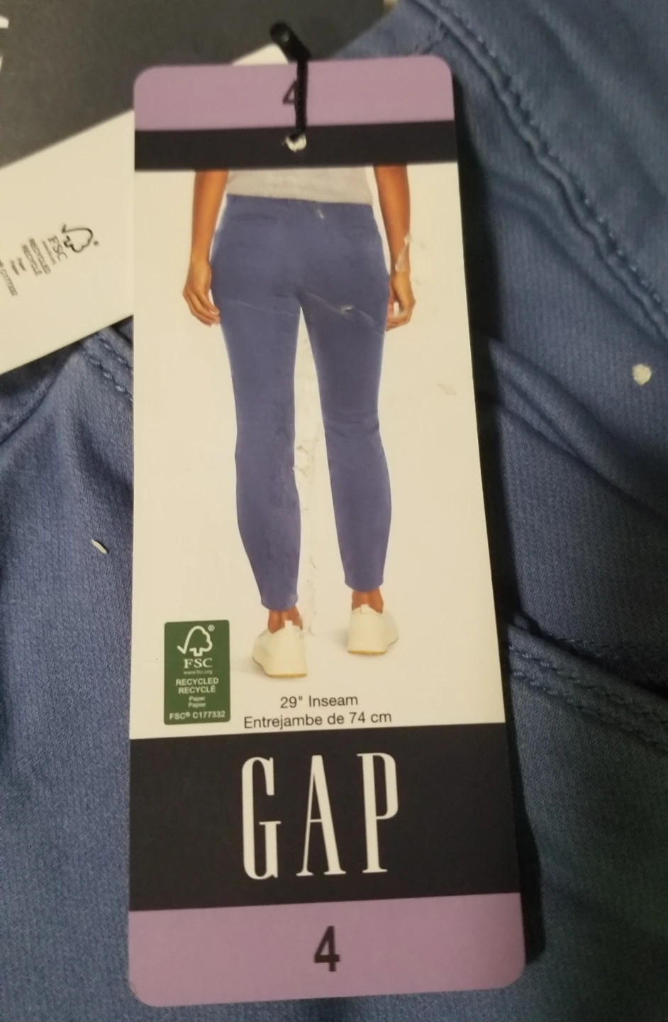 Brand new GAP Women's Skinny Strech Blue Pants - photo 2