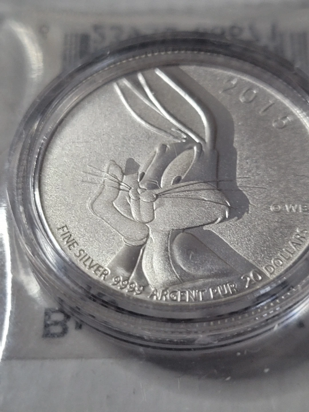 2015 Fine Silver 9999 Bugs Bunny Coin