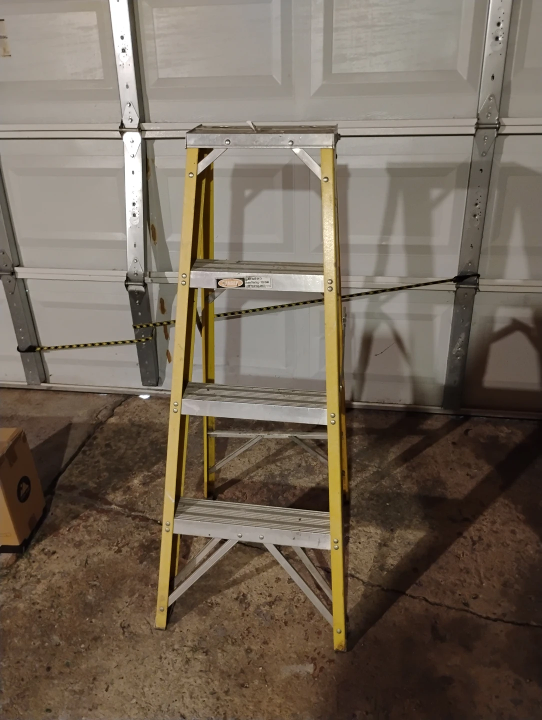 Yellow 4-Step Ladder