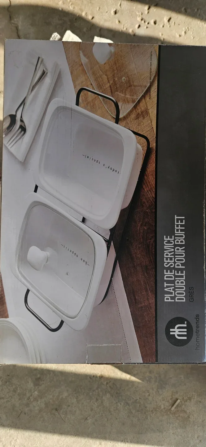 Hometrends Double Buffet Serving Platter
