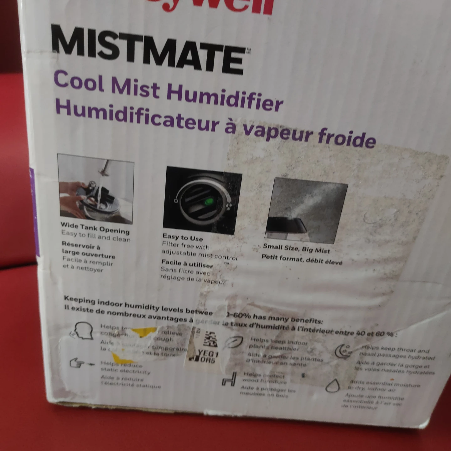 MOS:Honeywell Mistmate Cool Mist Humidifier - photo 2