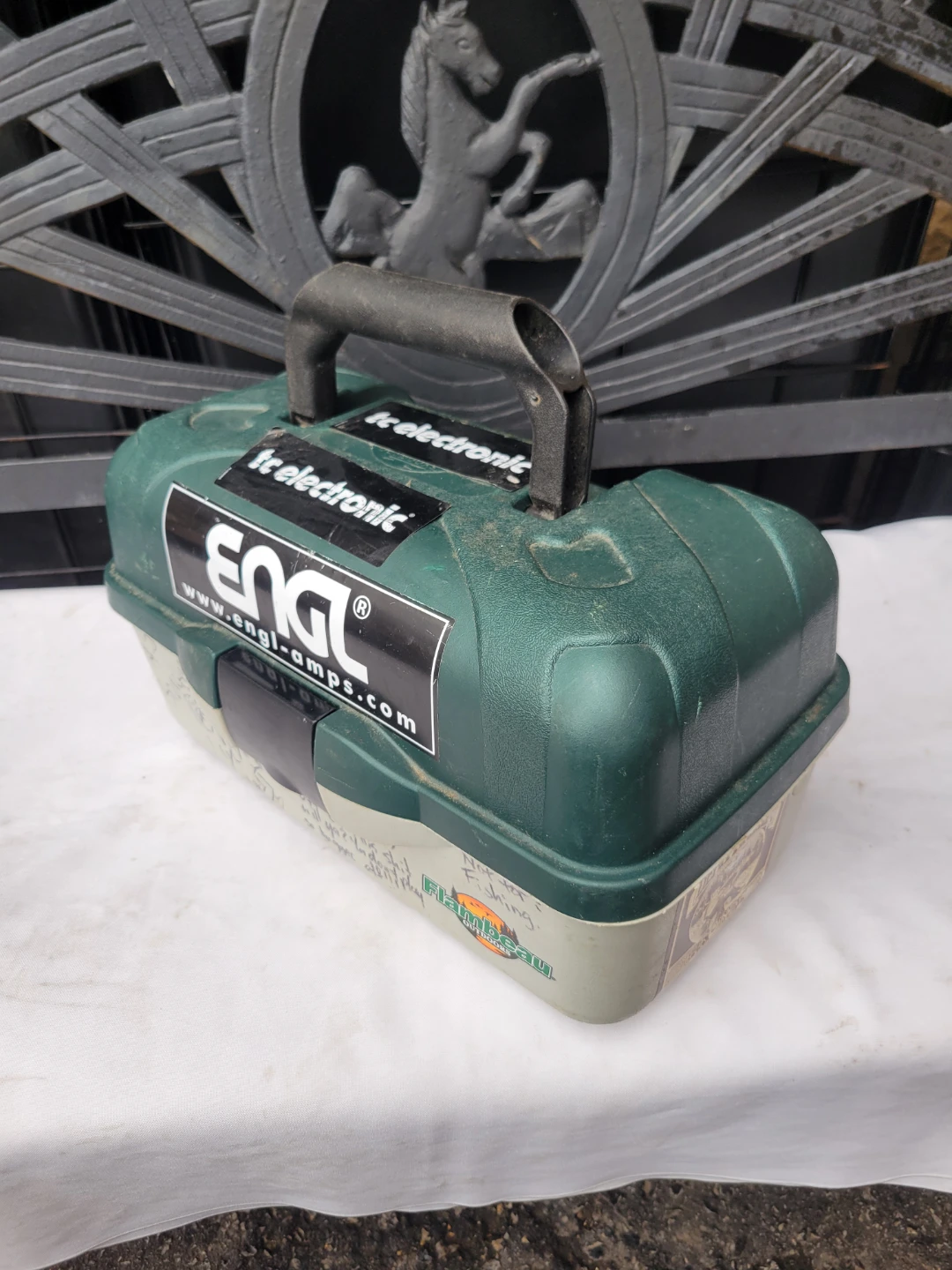 Fishing Tackle Box-$5, Double stove-$25