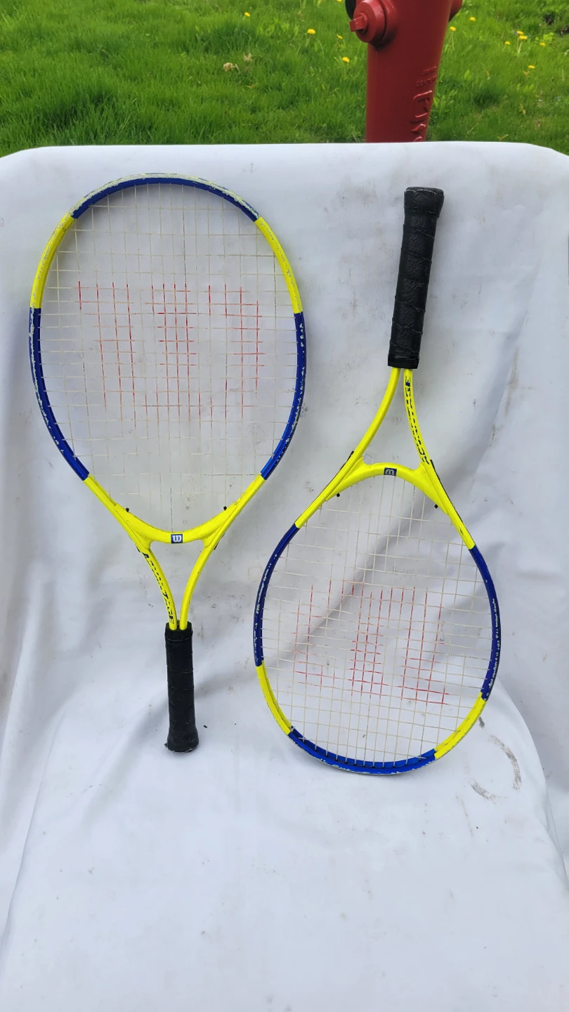 Wilson Tennis Racquets, basketball net-$10 each