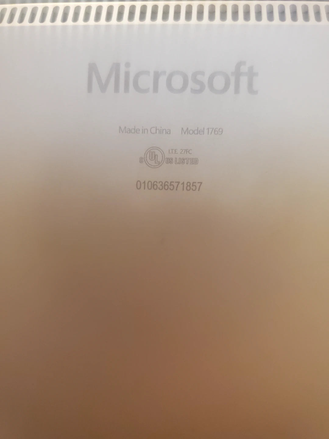 Microsoft Surface Laptop Model 1769