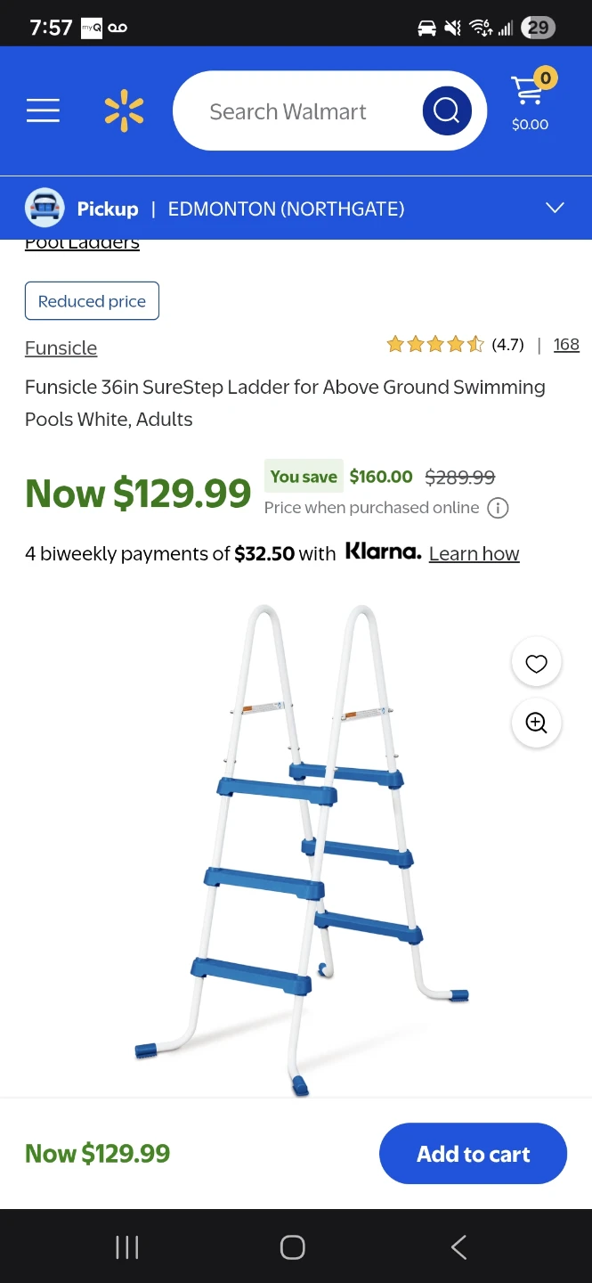 Funsicle 36in SureStep Ladder for Above Ground Swimming Pools - photo 2