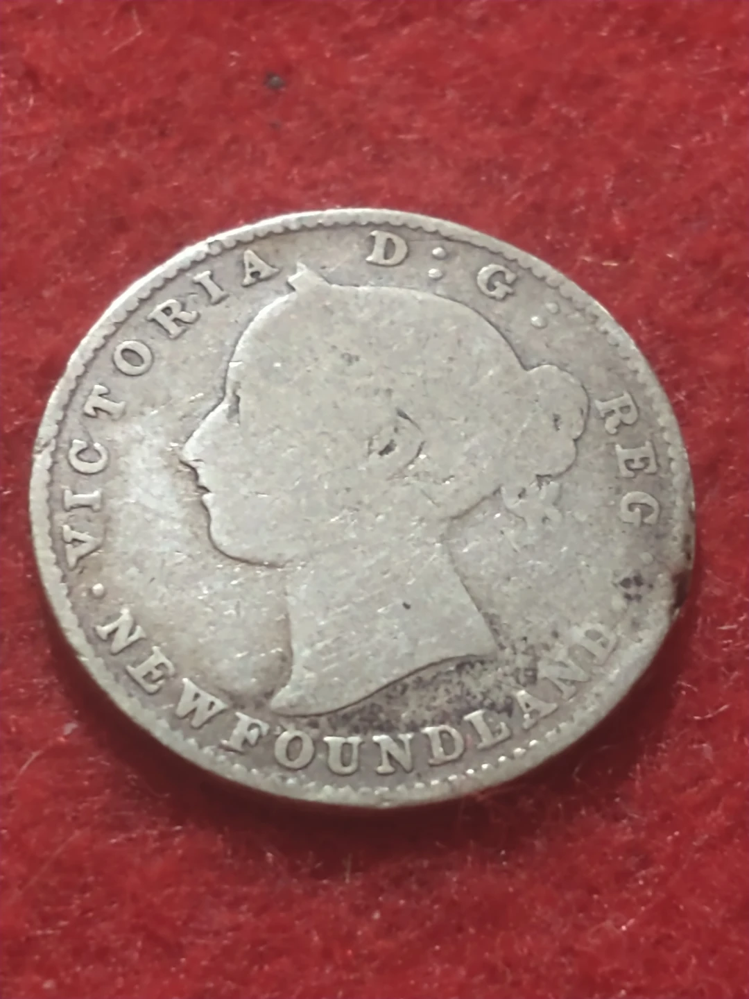 VF 1894 Newfoundland Queen Victoria .925 silver dime KM#3 - photo 4