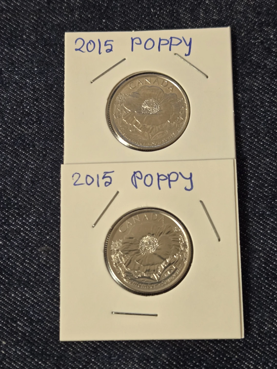 2015 Canada Poppy 25 Cent Coin - photo 3
