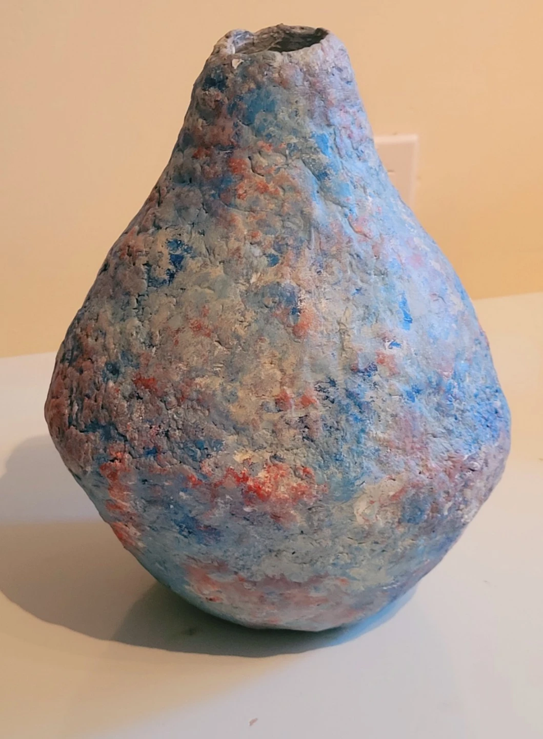 Handmade Textured Vase with Cotton Stems - photo 5
