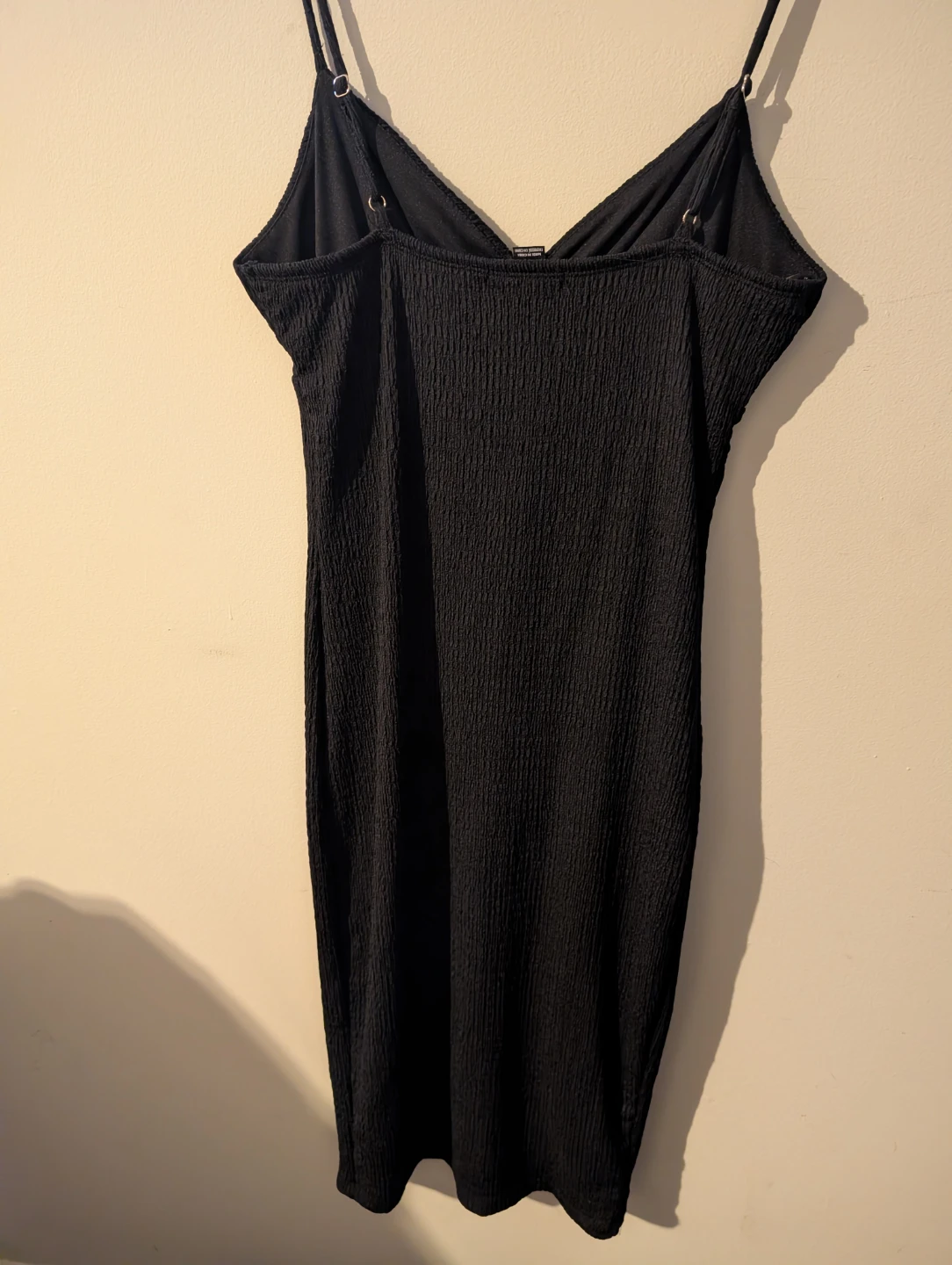 Forever 21 Black Textured Cami Dress - Size Medium - photo 2