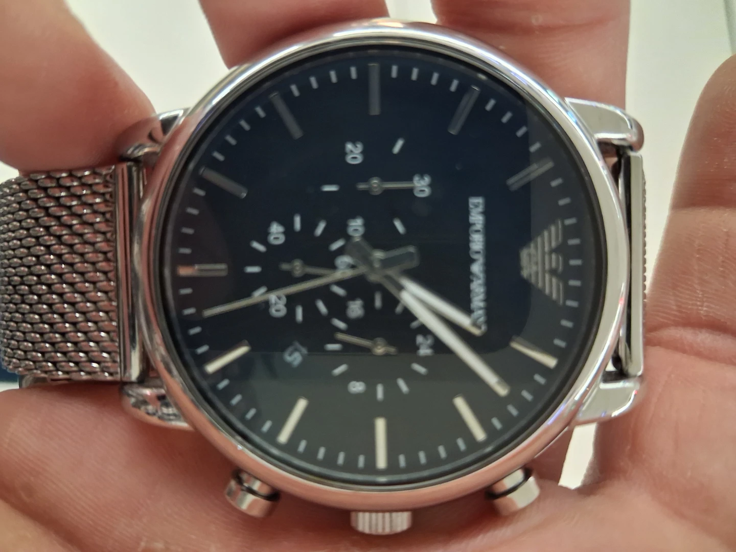 Emporio Armani Men's Stainless Steel Mesh Watch