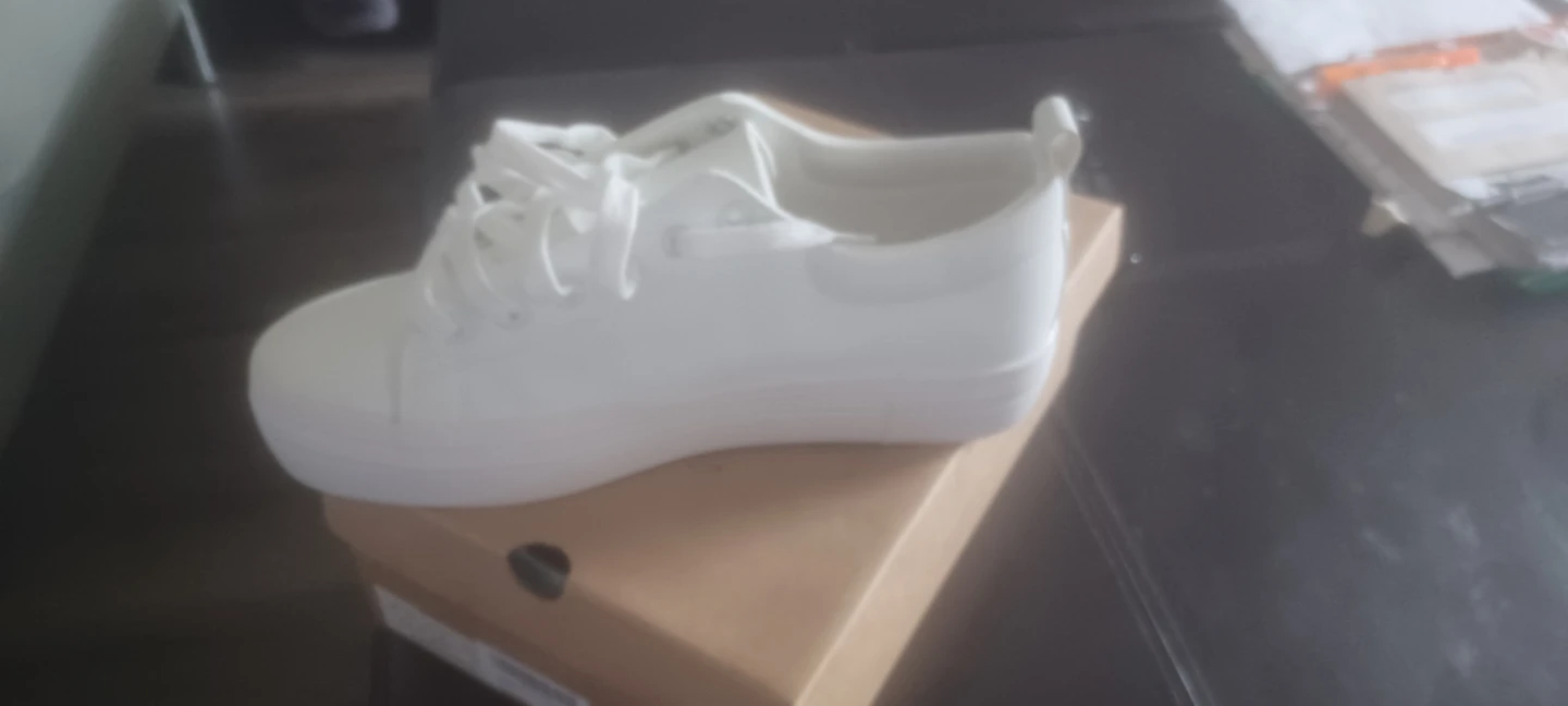White Platform Sneakers - photo 5