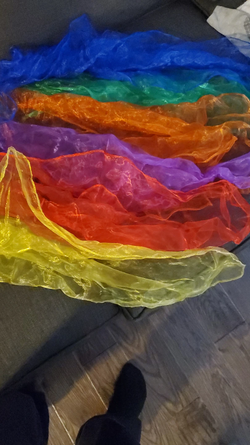 Set of 6 Sheer Scarves for Play