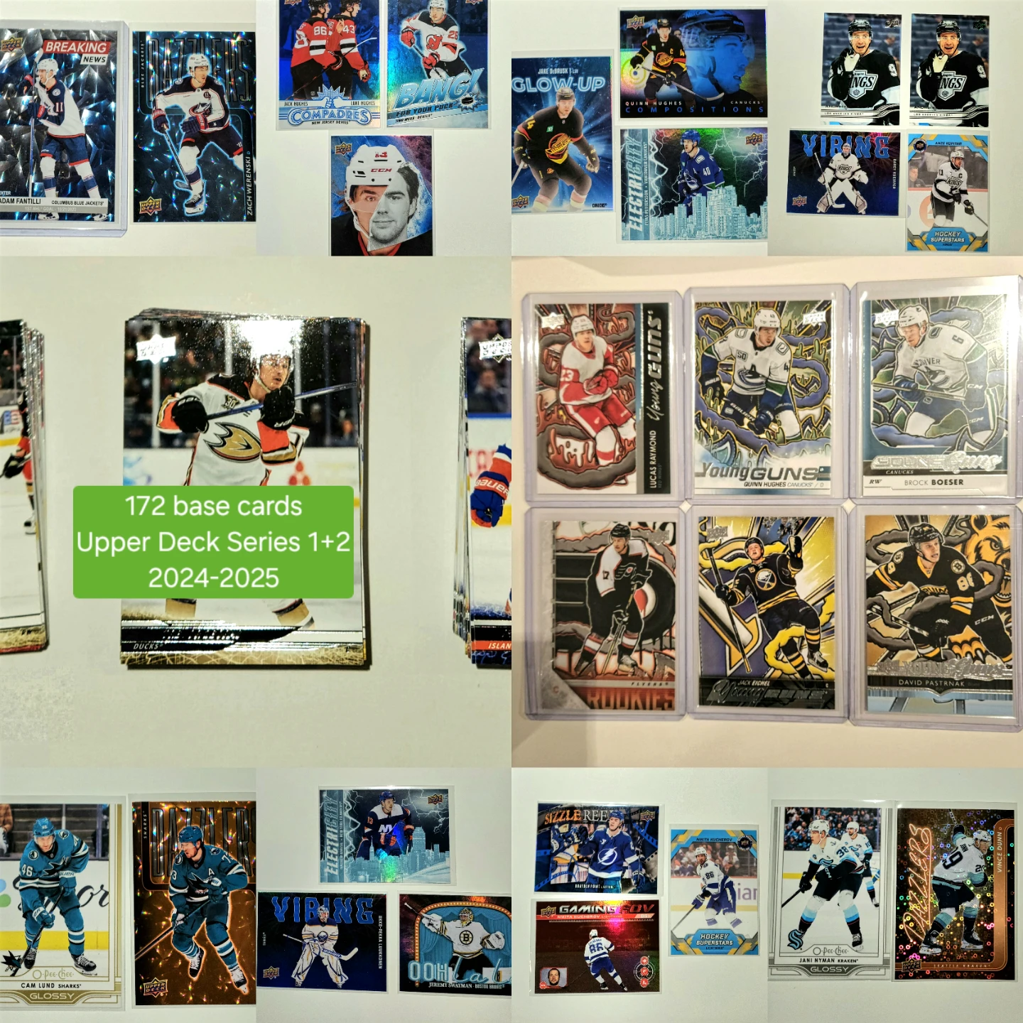 Pick Up 290+ Hockey Card Lot New 120 Inserts/Rookies/Parallels - photo 3