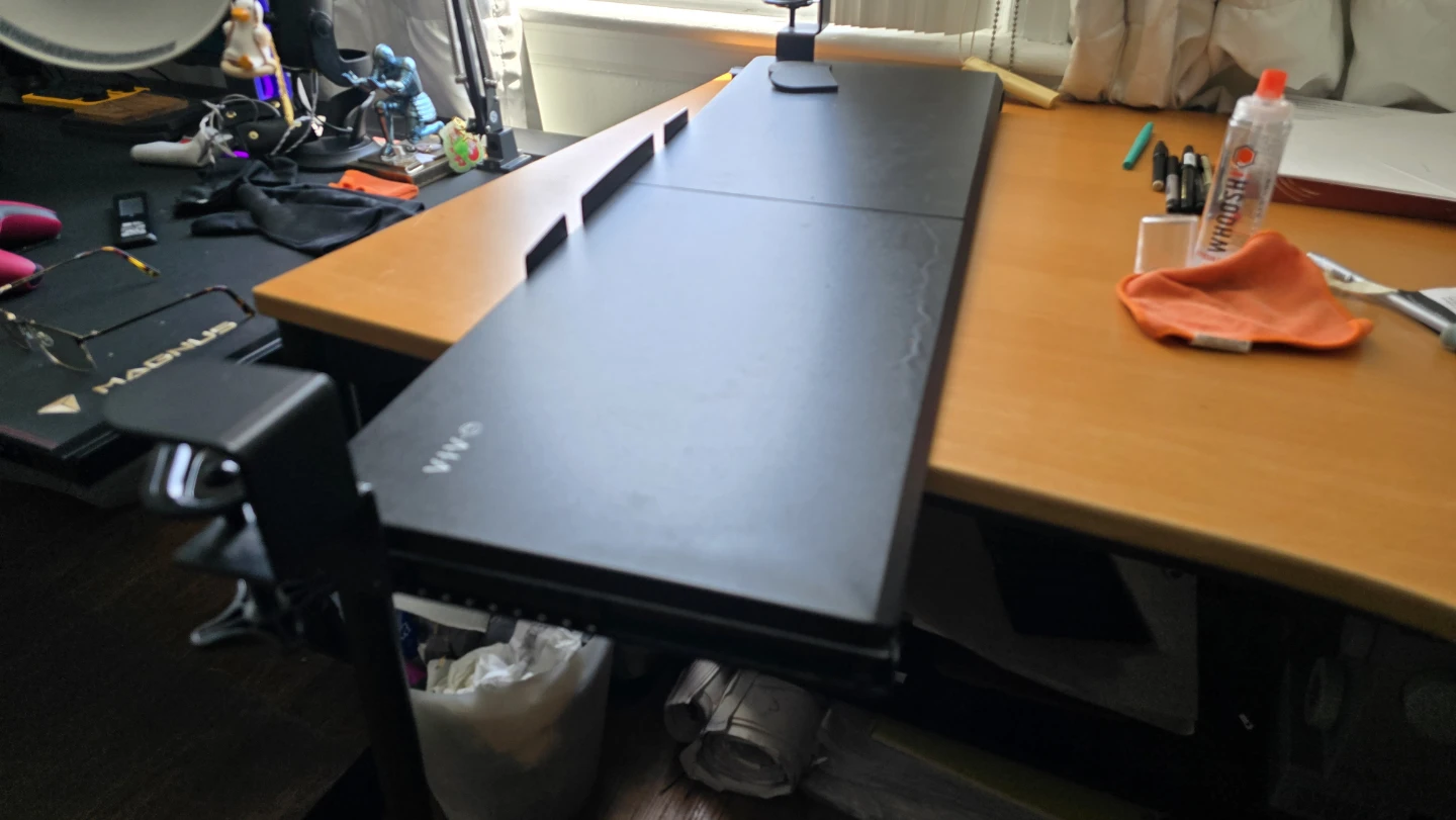 VIVO Single Monitor Desk slide out drawer