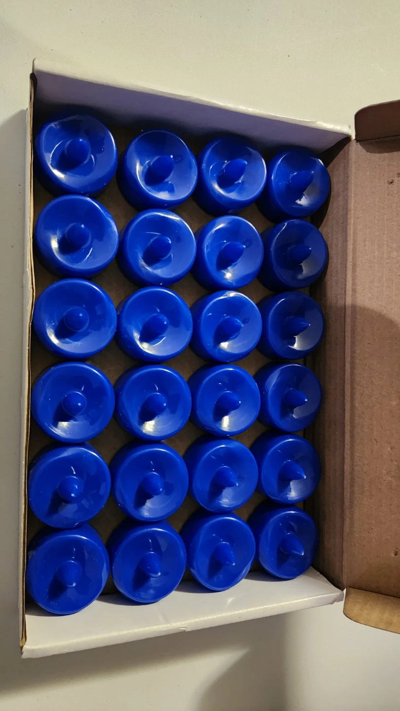 24 Blue Battery Operated LED Tea Lights