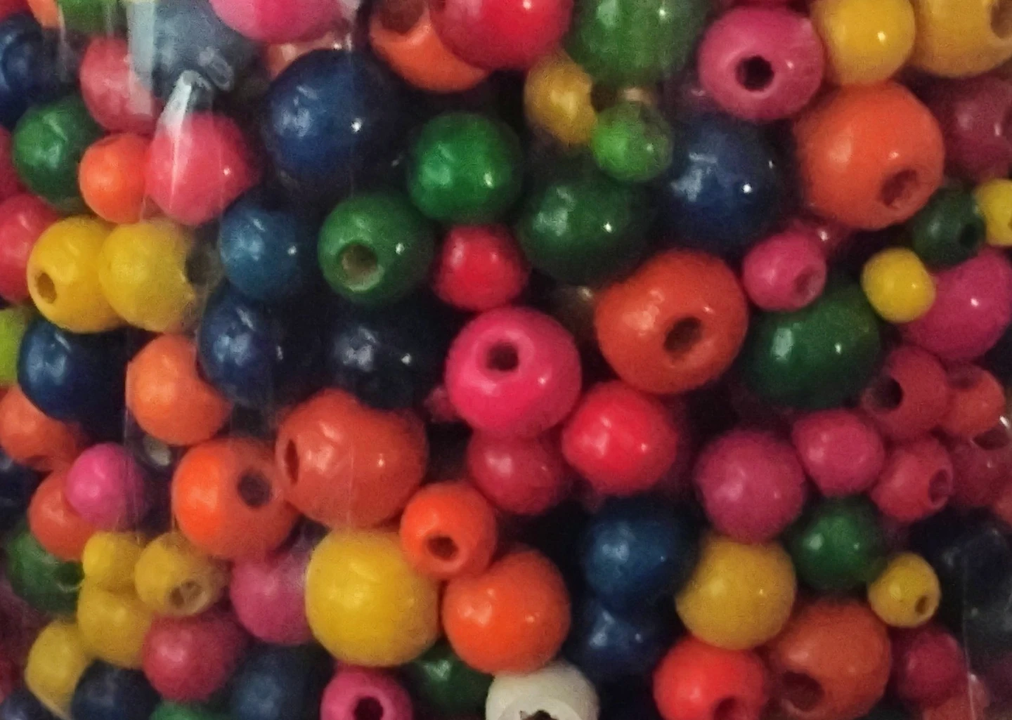 ASSORTMENT OF COLORFUL WOOD BEADS - photo 2