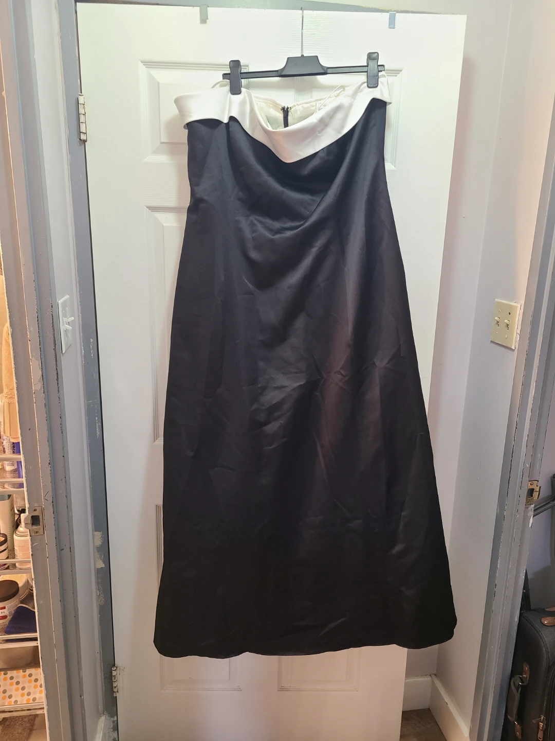 Niki by Niki Livas Strapless Black and White Dress