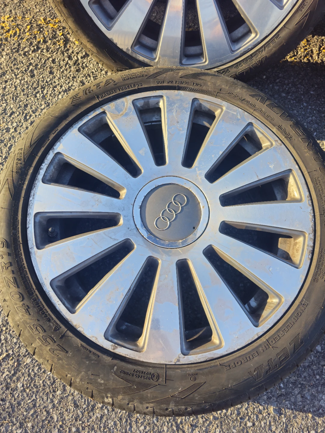 19" audi a8 forged aluminum wheels with brand new summer tires - photo 4