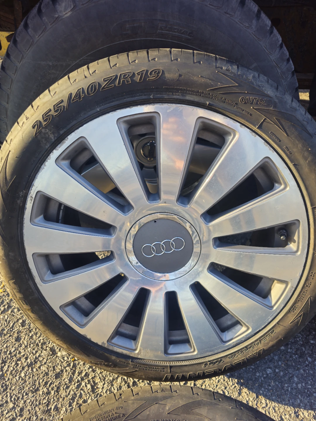 19" audi a8 forged aluminum wheels with brand new summer tires - photo 5