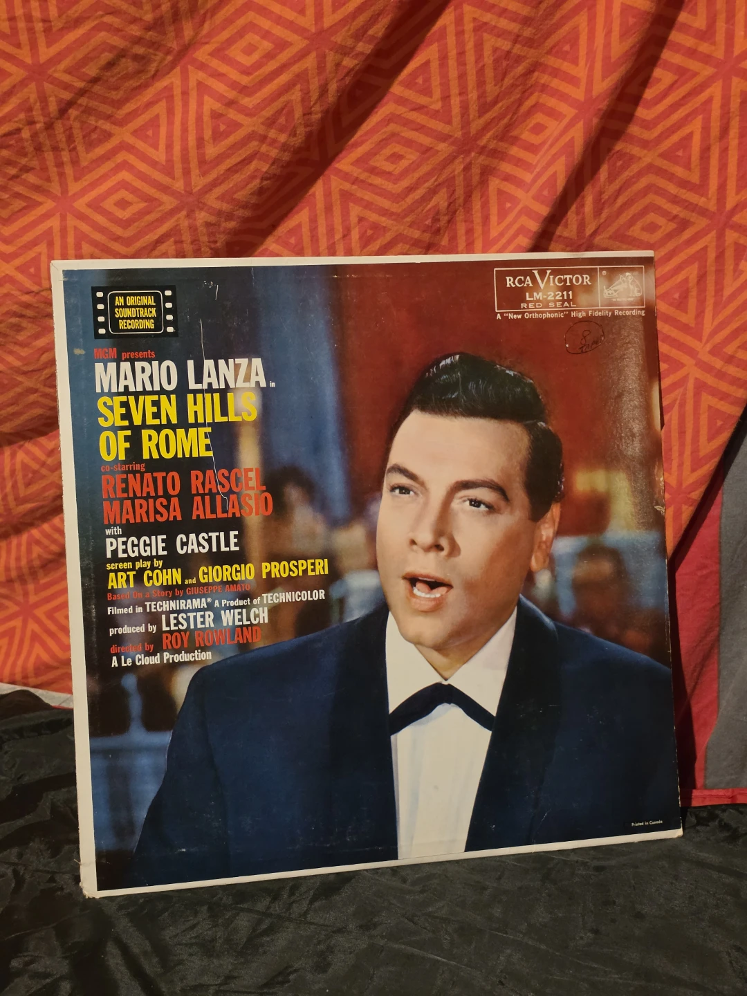 Mario Lanza Seven Hills of Rome Original Soundtrack Vinyl LP