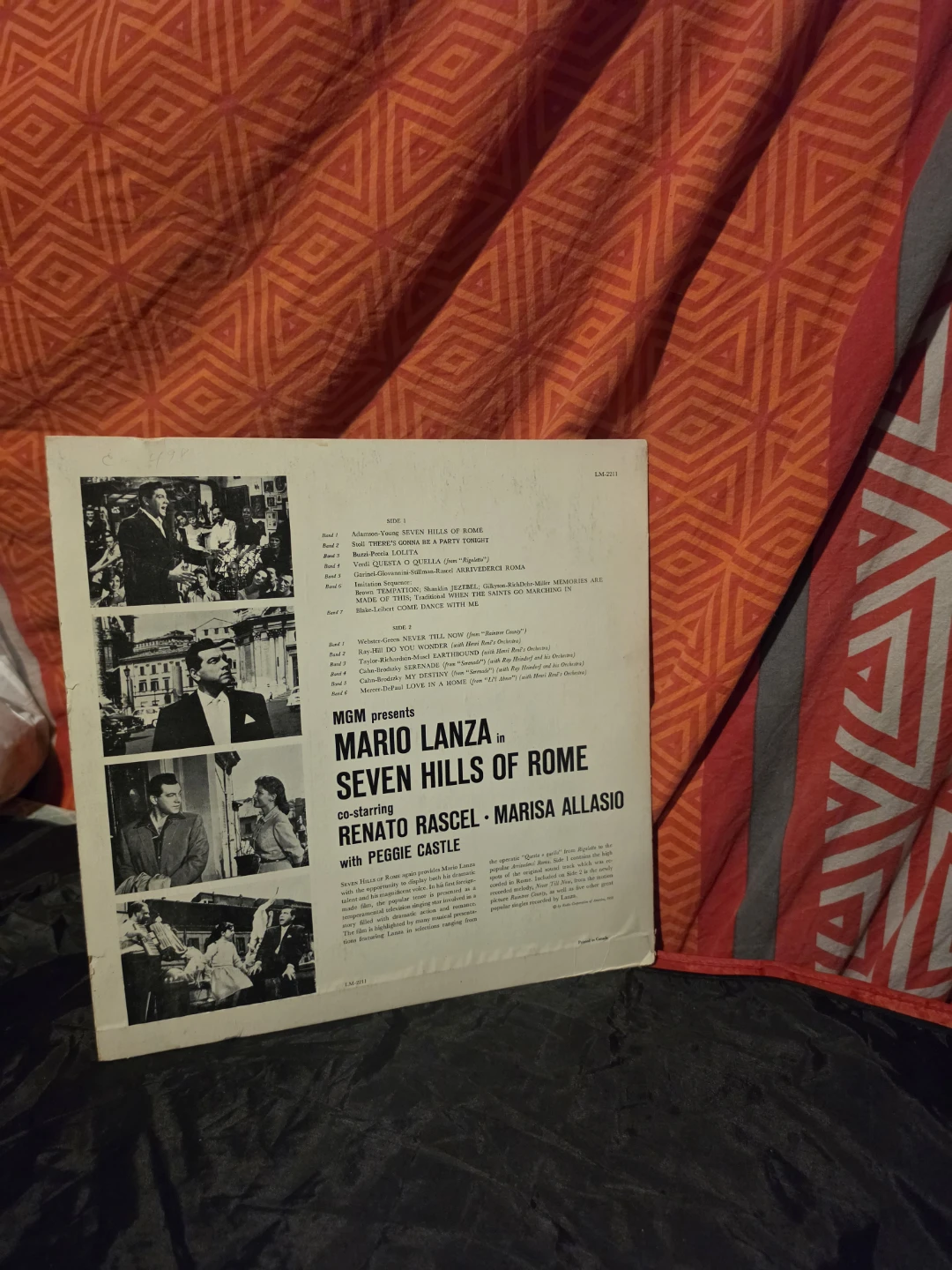 Mario Lanza Seven Hills of Rome Original Soundtrack Vinyl LP - photo 4