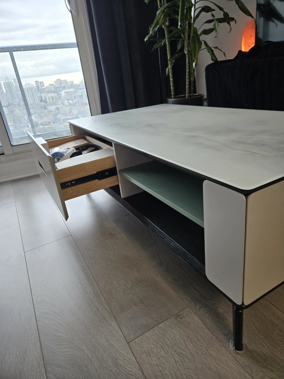 Modern Coffee Table with Drawer - photo 3
