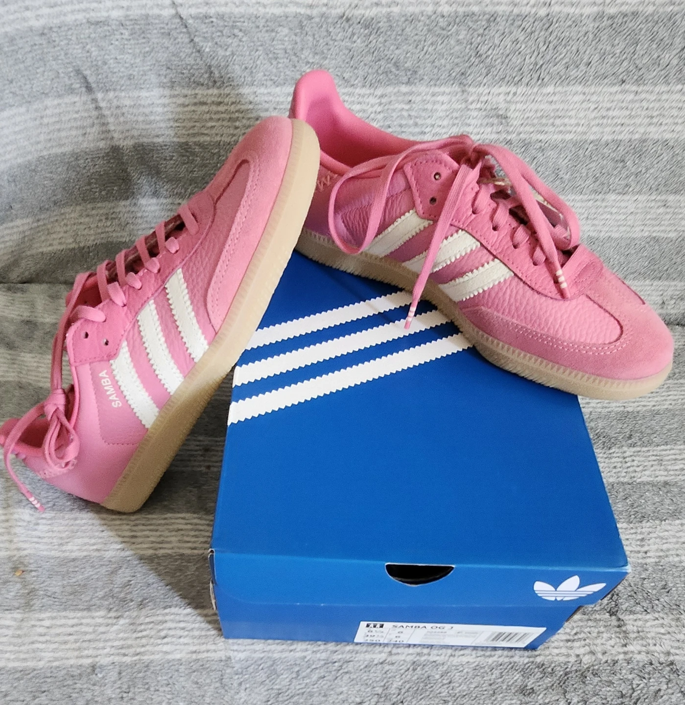 Adidas Samba OG J Pink  Shoes Size 7 - photo 4