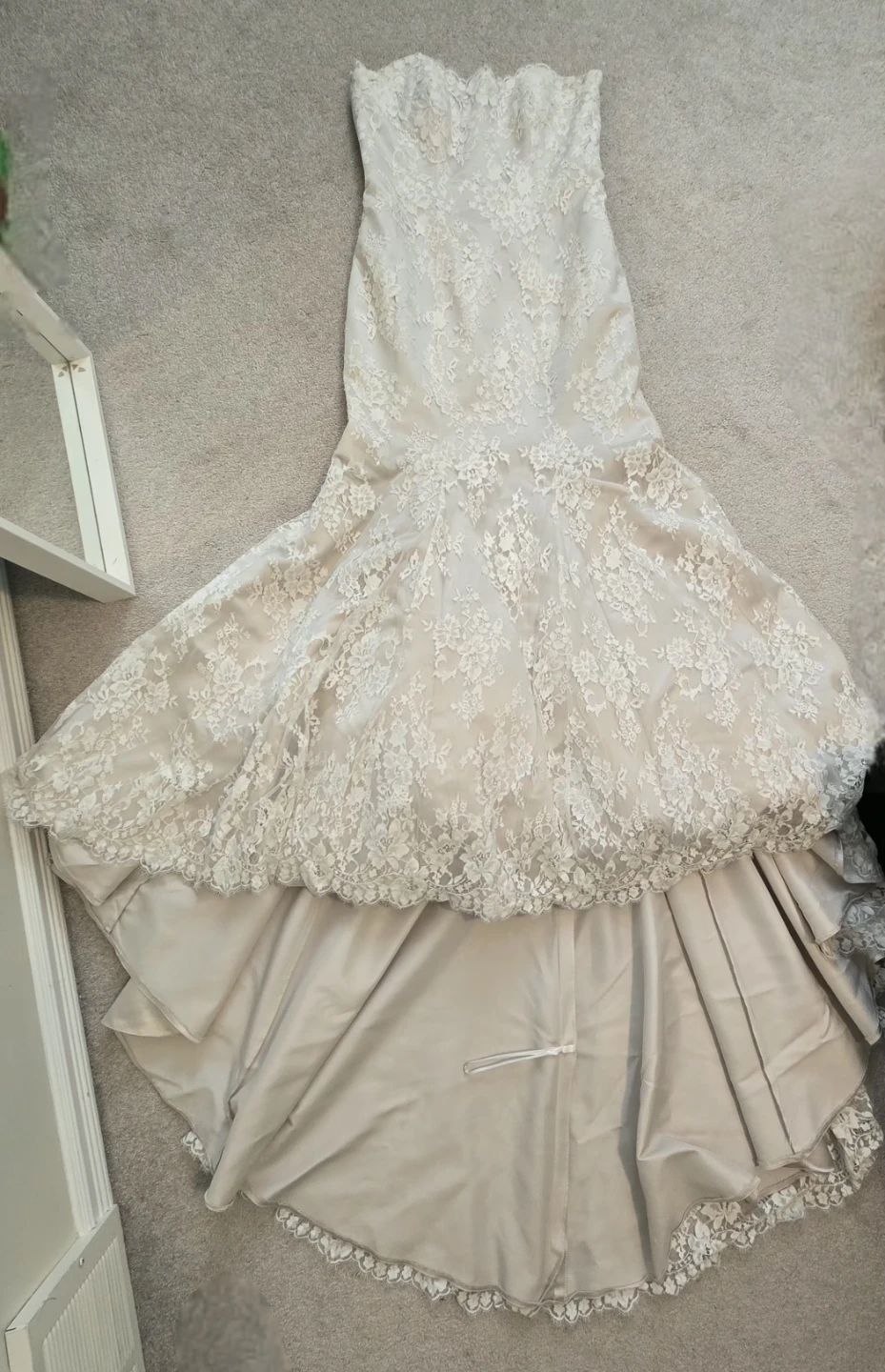 Strapless Lace Wedding Dress - photo 2