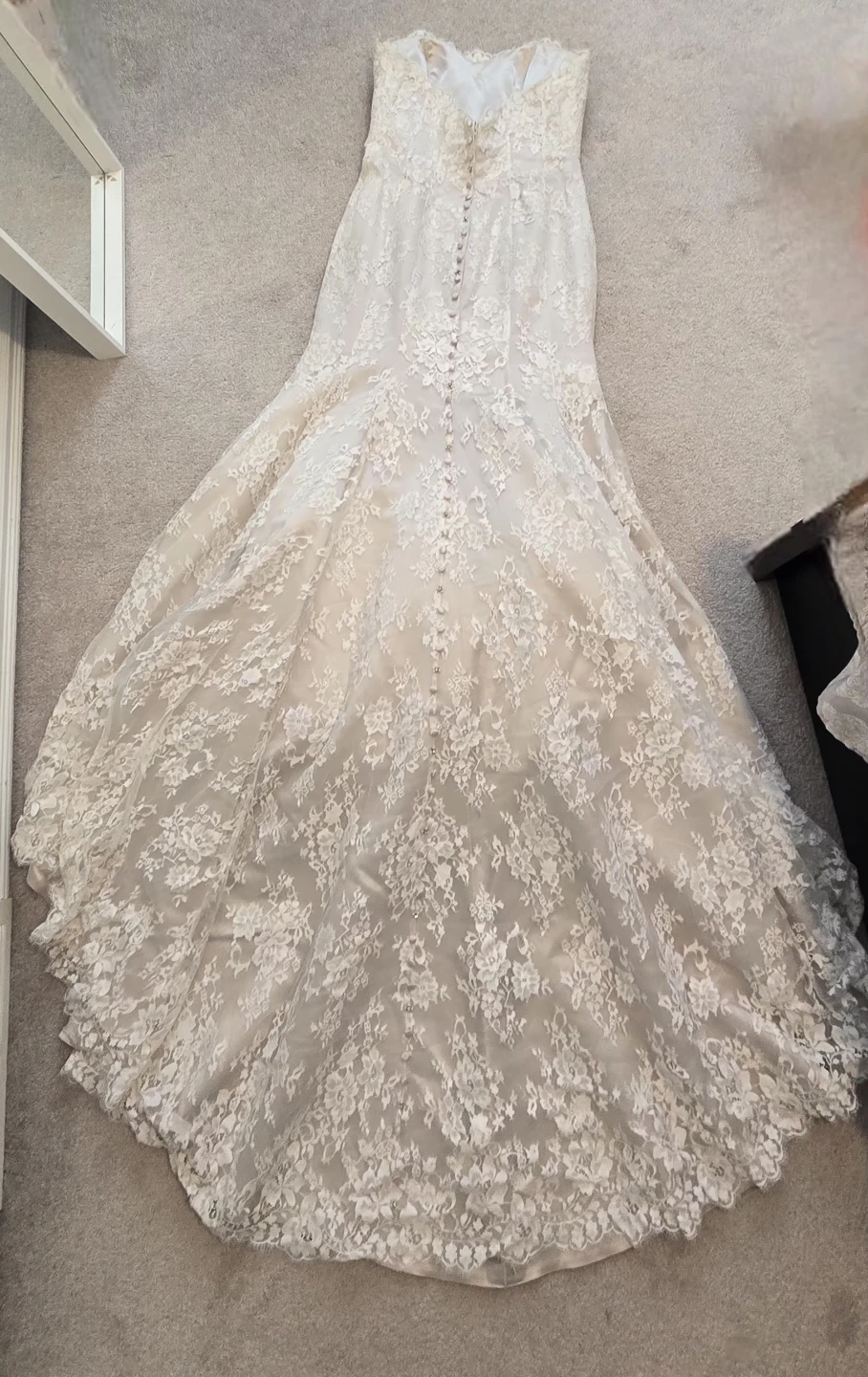 Strapless Lace Wedding Dress - photo 4