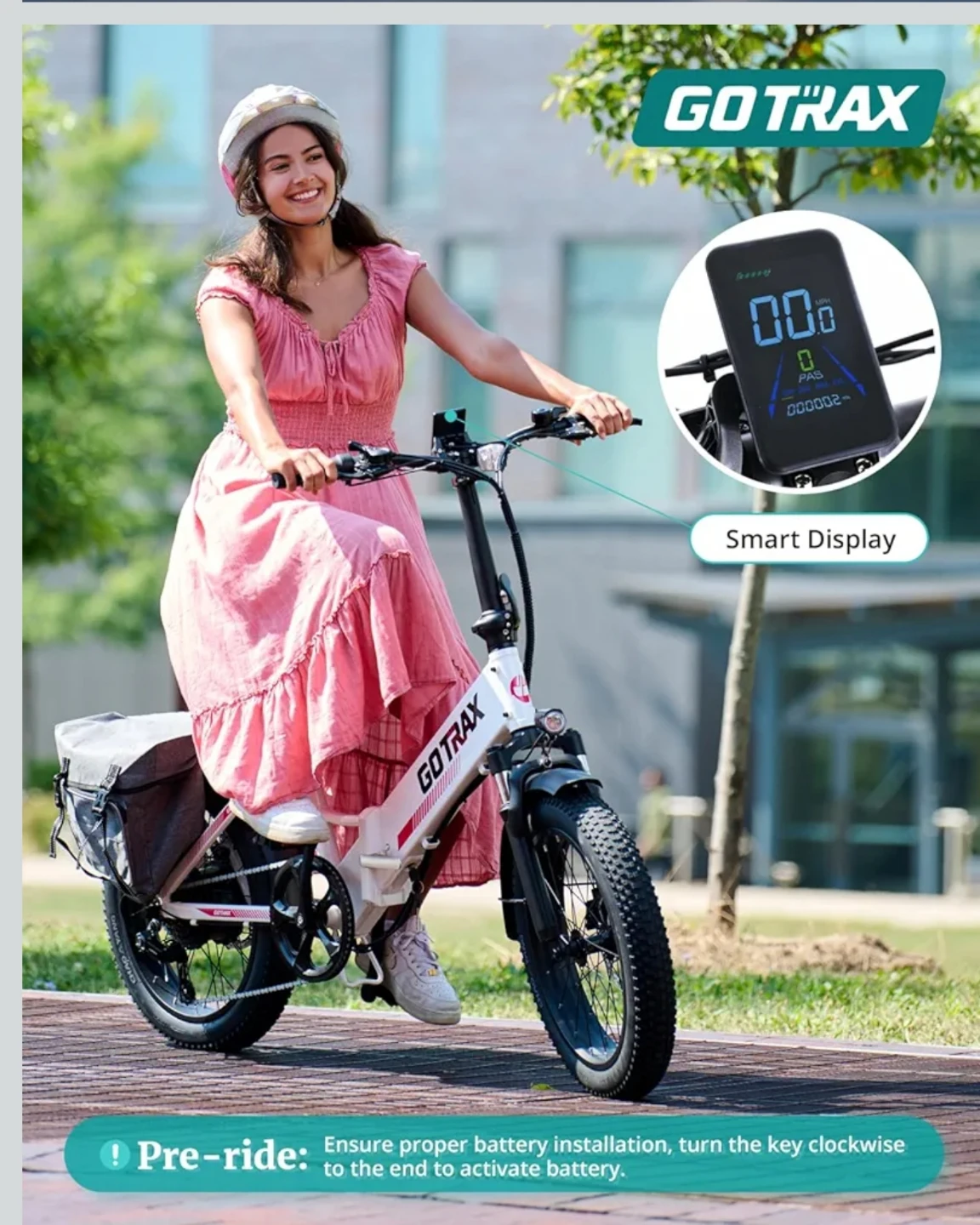 GOTRAX R2 Electric Bicycle - White - photo 5