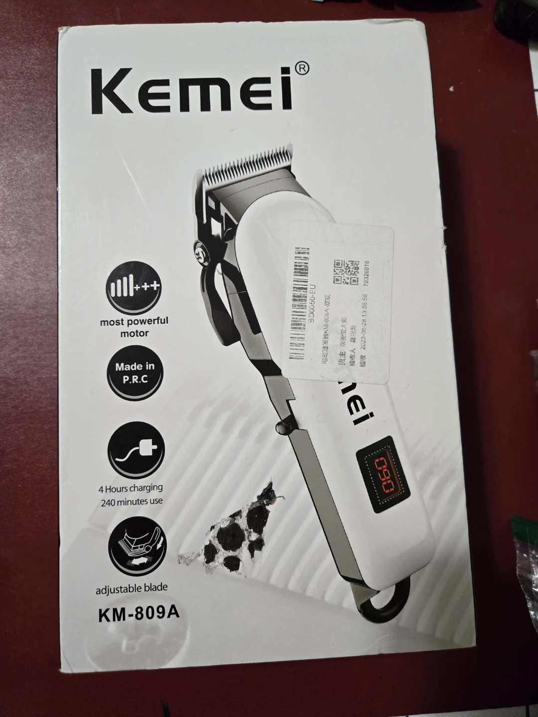 Kemei KM-809A Professional Hair Clipper