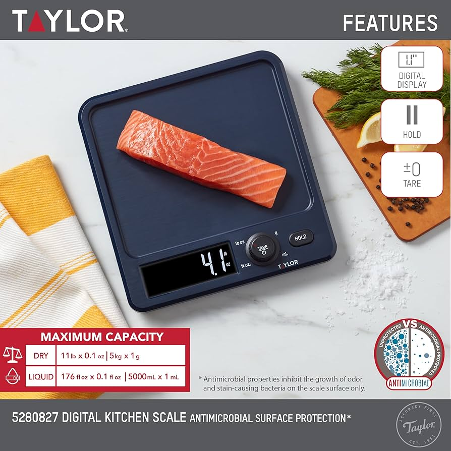 Taylor Digital Kitchen Scale w/ Antimicrobial Surface - photo 2