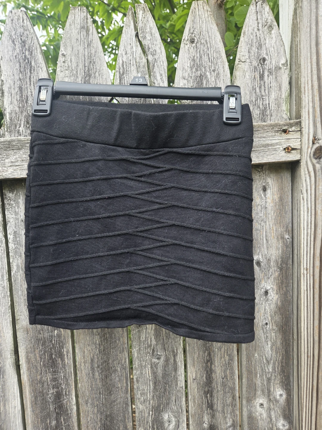 Black Bandage Knit Mini Skirt - photo 2