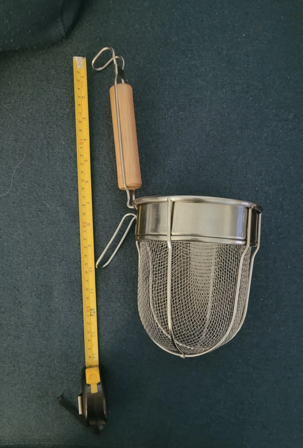 Stainless Steel Mesh Strainer with Wooden Handle