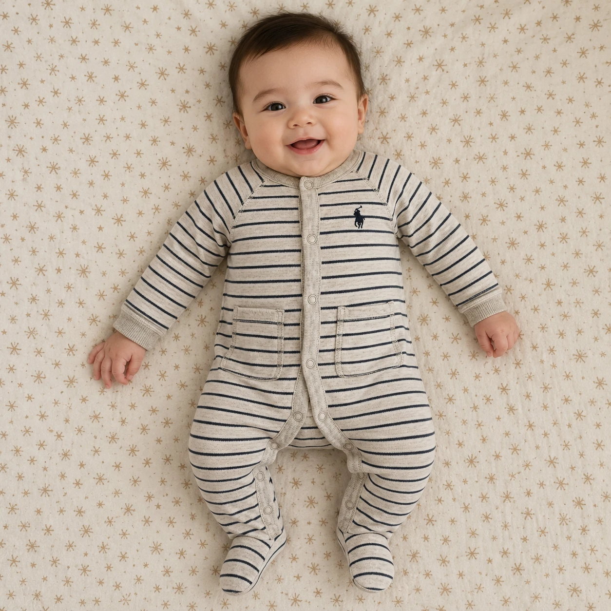 Polo Ralph Lauren Baby Striped Footie Pajamas