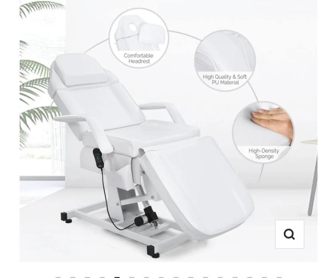 White Electric Spa Bed Facial Massage Tattoo Bed - photo 3
