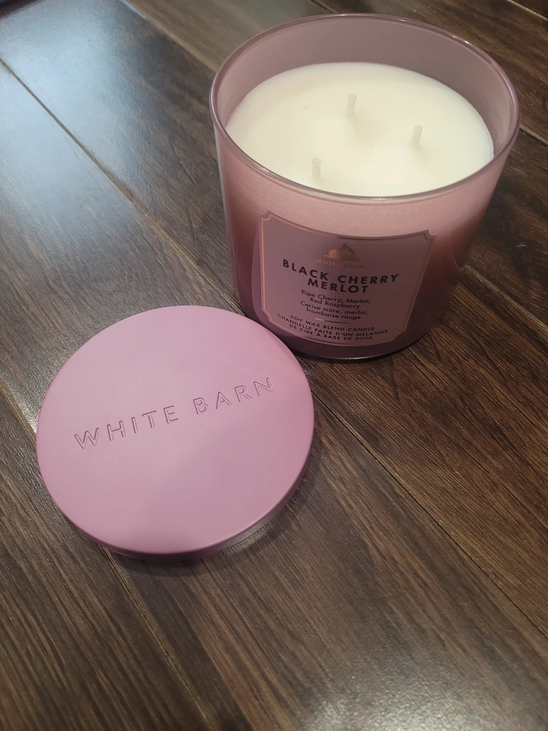 White Barn Black Cherry Merlot 3-Wick Candle